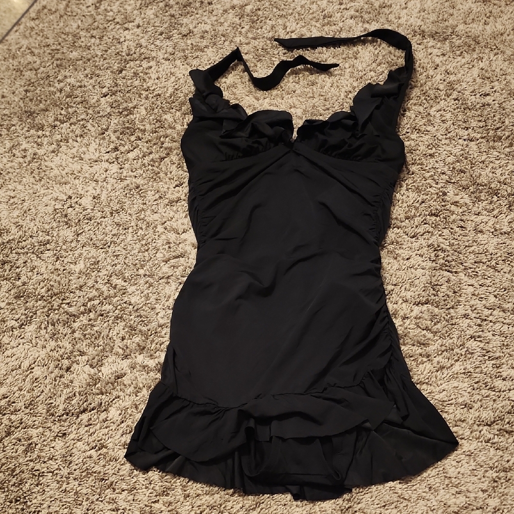 Kenneth Cole Reaction Black One Piece Swimsuit